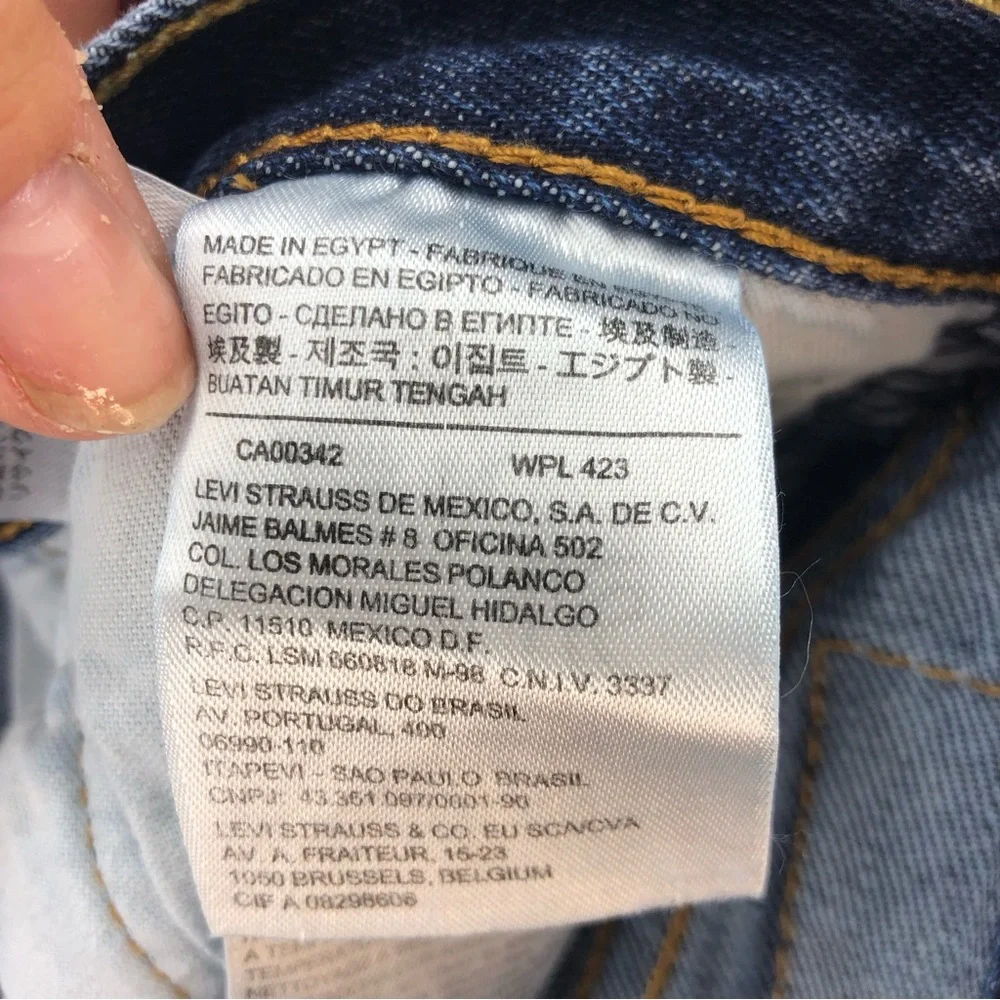 Levis Jeans 501 Vintage Buttonfly Mens 30 Straight Leg